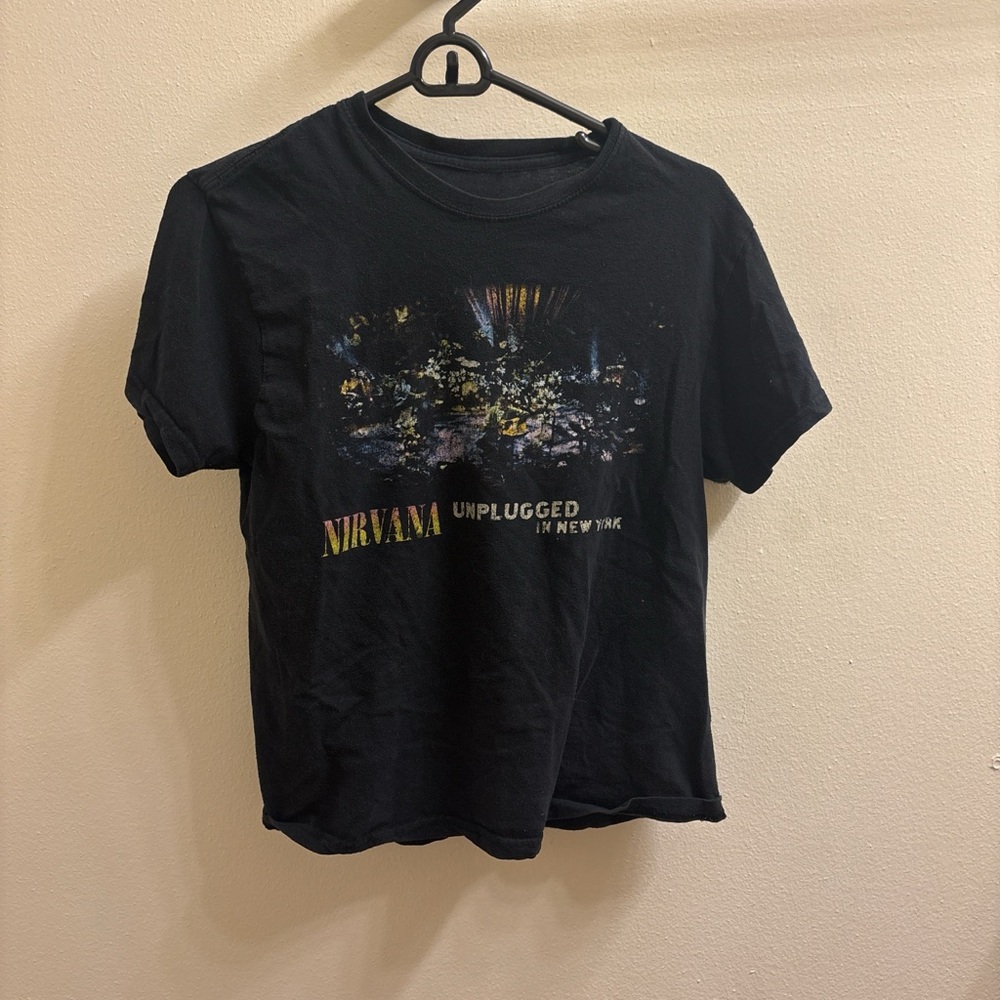 NIRVANA Black Unplugged Graphic Tee